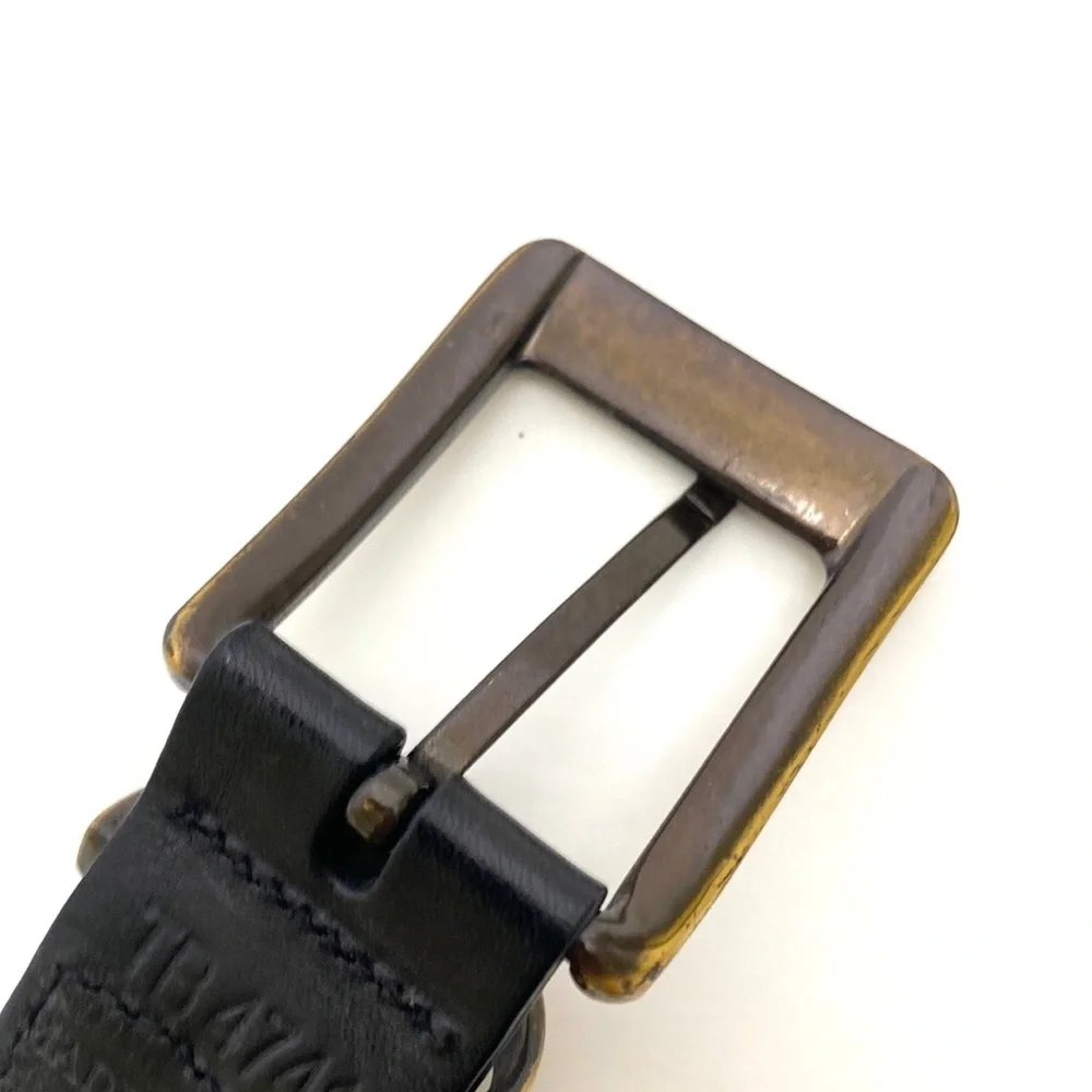 Lavemi Black Braided/Woven Leather Trouser Belt